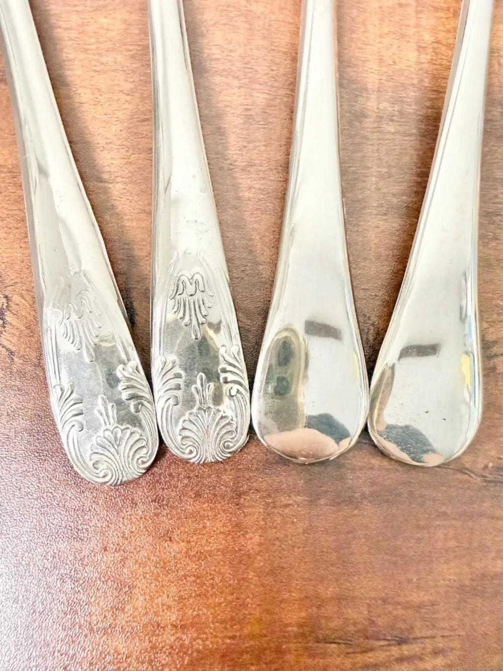 Vintage Italian Silver Plate Salad Server Set x2